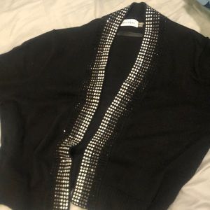 Calvin Klein sequined sweater cardigan size ps